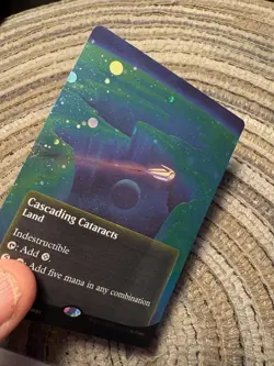 CASCADING CATARACTS GALAXY FOIL [Borderless] - Rare - EOE Edge of Eternities MTG - Image 2
