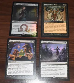4x Rare Black MTG Elusive Tormentor Foil, Liliana's Mastery Planeswalker's Scorn - Image 2