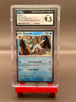 2025 POKEMON BLACK STAR PROMOS #171 GLACEON CGC 9.5 MINT+ - Image 1