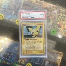 Pokemon Pichu EX Power Keepers Reverse Holo Rare #21 PSA 8 - Image 1