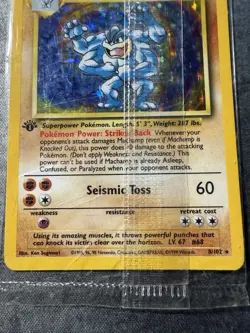 SEALED 1st Edition Machamp Base Set Holo Rare 8/102 Pokemon TCG 1999 NM - Image 2