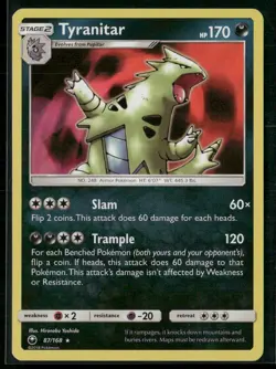 Tyranitar 87/168 Holo - Pokemon TCG Celestial Storm 2018 - Image 1