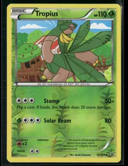 Tropius 12/108 Reverse Holo - Pokemon TCG Roaring Skies 2015 - Image 1