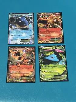 ULTRA RARE Pokemon SET BLASTOISE CHARIZARD VENUSAUR EX HOLO PROMO XY28 29 30 - Image 1