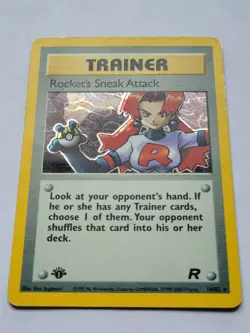 Rocket's Sneak Attack 16/82 1st Edition Team Rocket Holo Rare Pokemon Card - Image 1