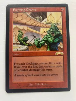 Fighting Chance Exodus Regular Magic the Gathering MTG Card - Image 1