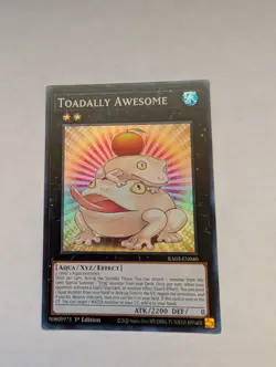 YuGiOh! - Toadally Awesome RA03-EN040 Super Rare 1st Edition Near Mint - Image 1