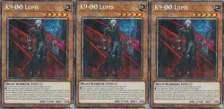Yugioh JUSH-EN034 K9-OO Lupis X3 Starlight Rare 1st Edition MINT - Image 1