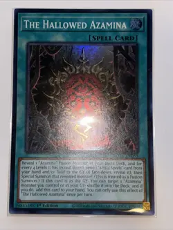 The Hallowed Azamina Super Rare 1St Edition ROTA-EN053 Yugioh White Forest - Image 1