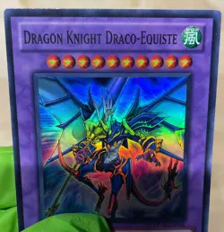 Yugioh Dragon Knight Draco-Equiste DP10-EN016 Super Rare 1st Ed LP - Image 2