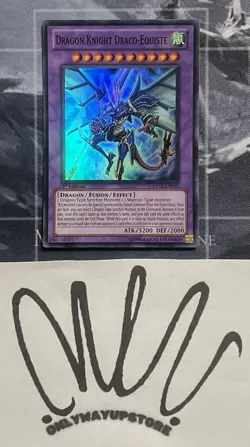 Yugioh Dragon Knight Draco-Equiste DP10-EN016 Super Rare 1st Ed LP - Image 1