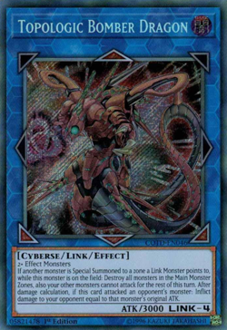 Topologic Bomber Dragon COTD-EN046 - Secret Rare - Near Mint 1st Edition YuGiOh! - Image 1