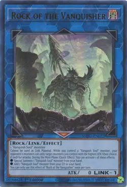 Rock of the Vanquisher WISU-EN022 - Ultra Rare - Near Mint 1st Edition YuGiOh! T - Image 1