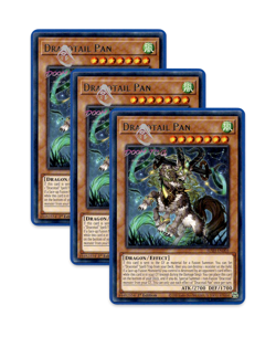 Yugioh! Dracotail Pan JUSH-EN003 (Rare) 1st Ed 3x "Dracotail Deck Support" - Image 1