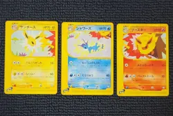 Flareon Vaporeon Jolteon 001 002 003/T Japanese Trainers Magazine Pokemon Card - Image 2