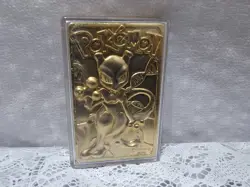 Pokemon 23K Gold Plated Mewtwo Trading Card 1999 Burger King Limited Edition - Image 5