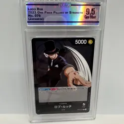 Rob Lucci 076 One Piece Card Pillars of Strength Japanese CC&G 9.5 Gem Mint - Image 1