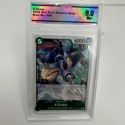 X.Drake 2022 One Piece Card Game Rare 054 Romance Dawn CC&G 9.0 Mint - Image 1