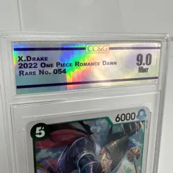 X.Drake 2022 One Piece Card Game Rare 054 Romance Dawn CC&G 9.0 Mint - Image 2