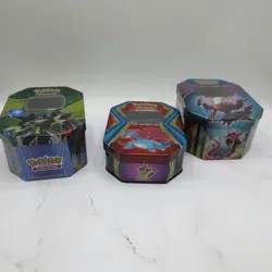 Lot Of 3 Pokemon Empty Metal Card Tins *NO CARDS* - Image 2