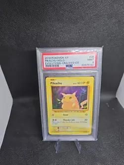 PSA 9 Pikachu Cracked Ice XY Evolutions 35/108 Pokemon Card - Image 1