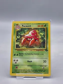 Pokemon TCG Base Set Jungle Parasect Jungle Card 41/64 Unlimited Uncommon - Image 1