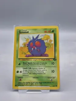 Pokemon TCG Base Set Jungle Venonat Jungle Card 63/64 Regular Common - Image 1