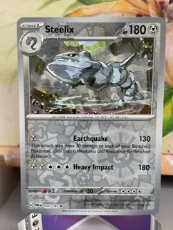 Steelix - 125/182 Sv04: Paradox Rift Reverse Holo Pokemon Card TCG NM/Near Mint - Image 1