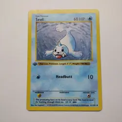 Pokemon 1999 Base Set Shadowless First Edition Card 41/102 Seel Vintage MP - Image 1