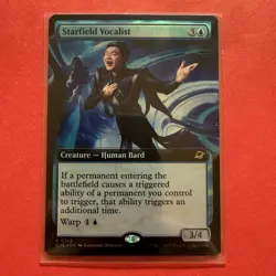 Starfield Vocalist Extended Art Foil Rare MtG Card EOE 328 - Image 1