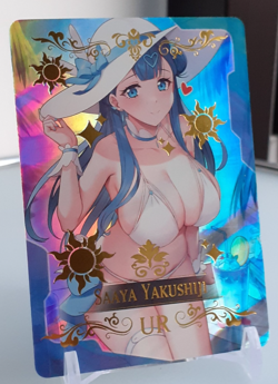 ❤ Saaya Yakushinji Goddess Story Anime Waifu Card Girl Foil Doujin Holo ACG❤ - Image 1