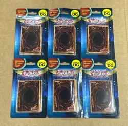 Qty.6, YuGiOh Blister Packs DG Exclusive Includes 10 Cards + 1 Rare Card New - Image 1
