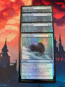 MTG Edge of Eternities Cryogen Relic Foil x 4 - Image 1