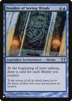 MTG English Honden of Seeing Winds NM Normal The List - Image 1