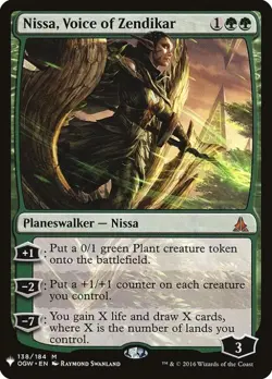 MTG English Nissa, Voice of Zendikar NM Normal Mystery Booster - Image 1