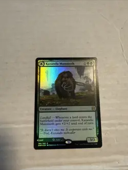Kazandu Mammoth 189/280 Foil Rare Zendikar Rising MTG Near Mint - Image 1