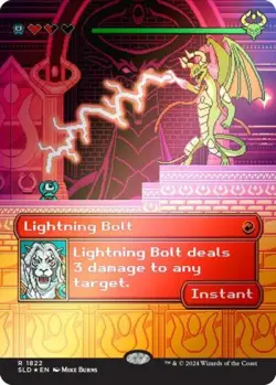 MTG English Lightning Bolt (1822) (Rainbow Foil) NM Foil Secret Lair - Image 1