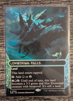 MTG: Lumbering Falls (Edge of Eternities)(BORDERLESS RARE) - Image 1