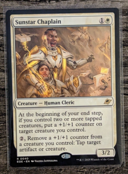 MTG: Sunstar Chaplain (Edge of Eternities)(RARE) - Image 1