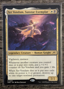 MTG: Syr Vondam, Sunstar Exemplar (Edge of Eternities)(RARE) - Image 1