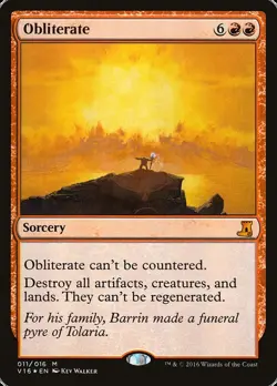MTG OBLITERATE FOIL EXC - OBLITERARE - FTV LORE - MAGIC - Image 1