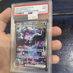 Pokemon Walking Wake ex 205/162 Sv05: Temporal Forces Holo PSA 9 - Image 1