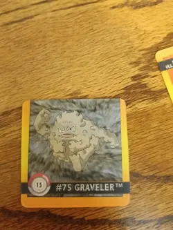 Nintendo Pokemon Artbox Series 1 Card Holographic Geodude/Graveler #74/#75 1999 - Image 1
