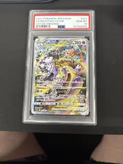 PSA 10 Mewtwo VSTAR 221/172 SAR VSTAR Universe Japanese Graded Holo Pokemon TCG - Image 1