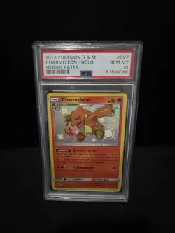 PSA 10 GEM MINT Pokemon Charmeleon Hidden Fates Holo SV7 - Image 1