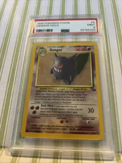 1999 Pokemon TCG - Fossil Unlimited - Gengar Holo #5/62 PSA 9 MINT - Image 3