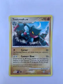 Pokemon 2009 Platinum: Arceus Toxicroak - 11/99 Holo Rare - Image 1