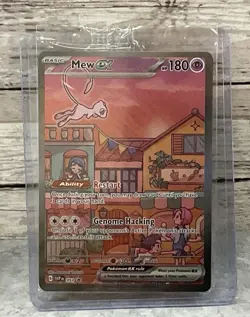 POKEMON SCARLET & VIOLET 151 MEW EX FULL ART SVP 053 PROMO HP 180 MINT TO NM - Image 1