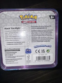 1 Random Pokemon TCG 2024 Stacking Tins (Dragon, Ghost, Metal) Factory Sealed - Image 3