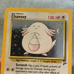 Chansey 3/130 Base Set Holo Rare Near Mint Pokemon TCG - Image 4
